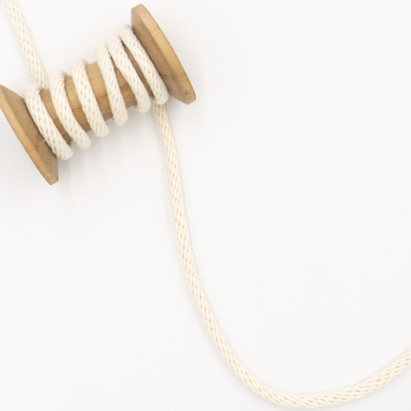 Baumwoll Kordel Fancy 6mm ecru