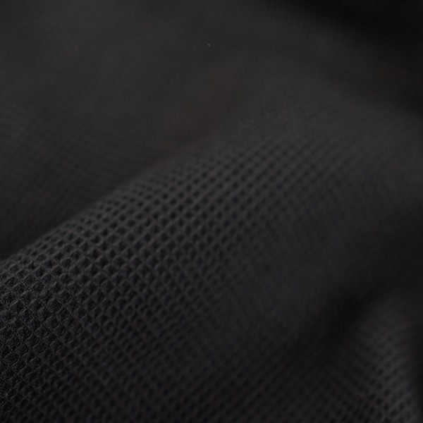 Waffelpiqué mini schwarz