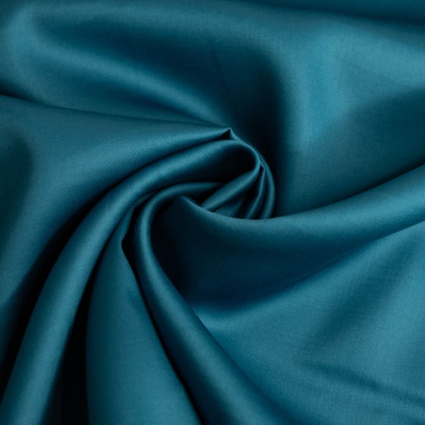 Baumwollsatin Luxury Soft blaupetrol