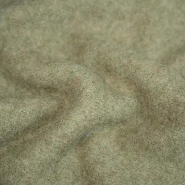 Merino Woll Fleece SUPERSOFT oliv melange