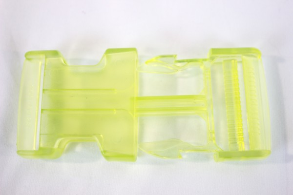 Rucksackschließe lime 40mm Kunststoff