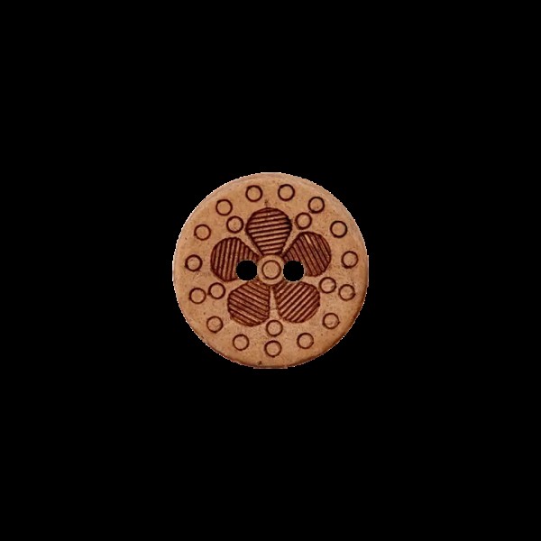 Kokosknopf Blume 18mm