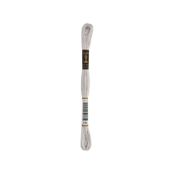 Anchor Sticktwist Garn 6-fädig hellgrau