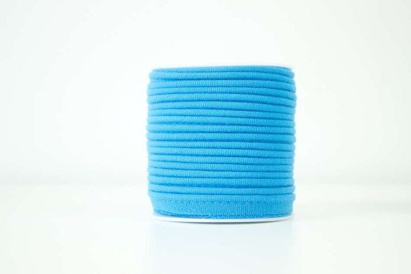 Jersey Paspelband aqua elastisch