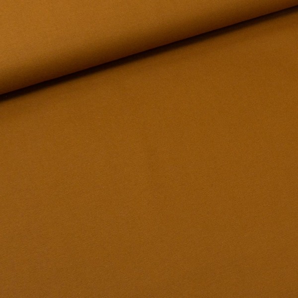 Flanell Baumwolle Uni cognac