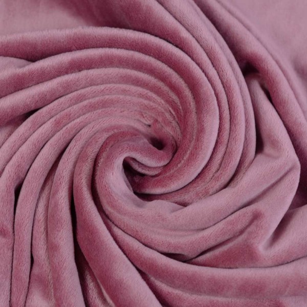 Velvet Samt-Sweat elastisch altrosa