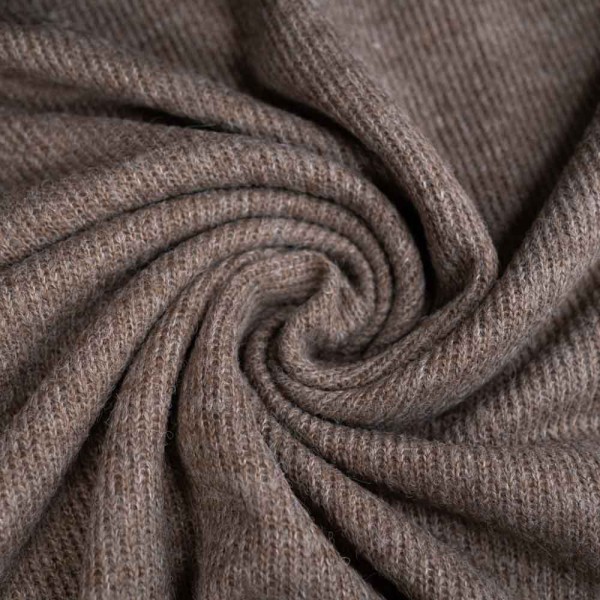 Strickstoff Taupe Melange