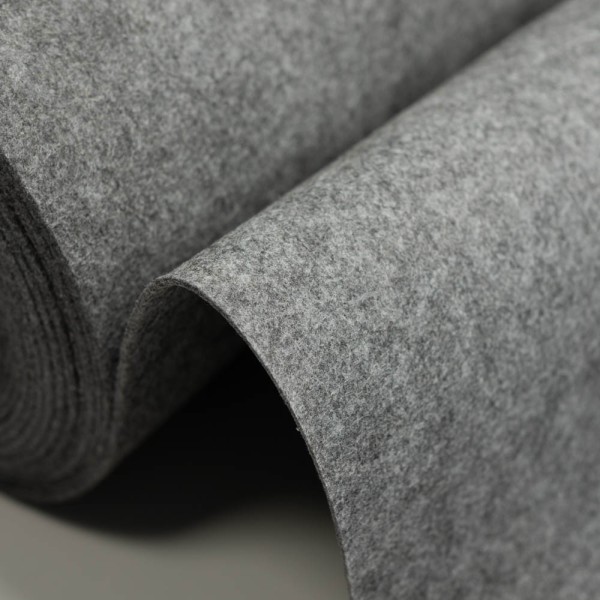Filz 3mm meliert mittelgrau