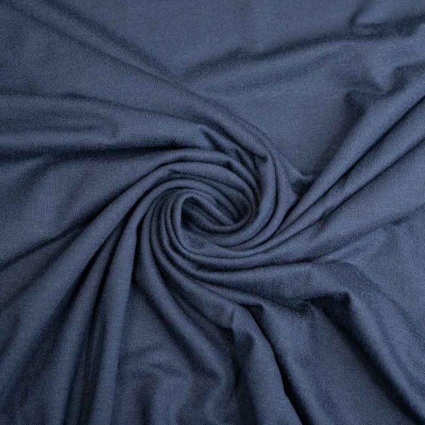 Viskosejersey Uni denim