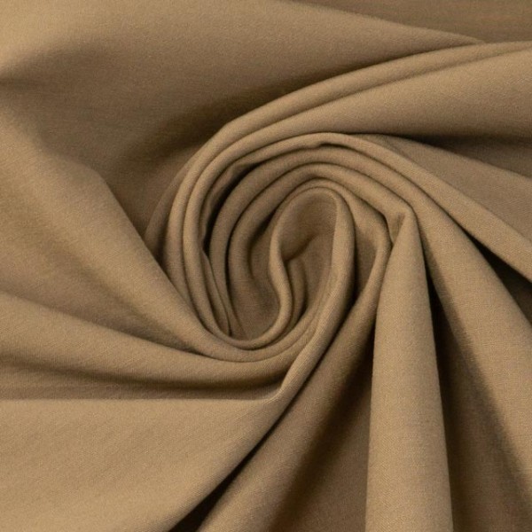 Bengaline Stretch Uni dunkelbeige