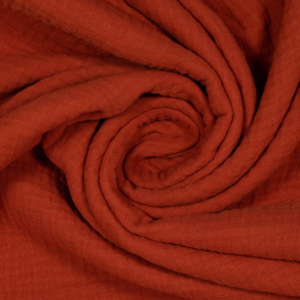 Musselin SCHWER Triple Gauze Uni kupfer