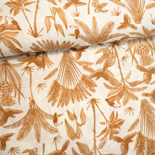 Viskosewebware Safari senfgelb