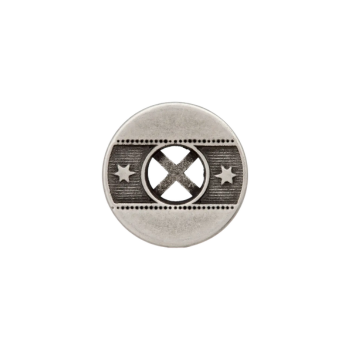 Prym Metallknopf Boho Style 20mm altsilber