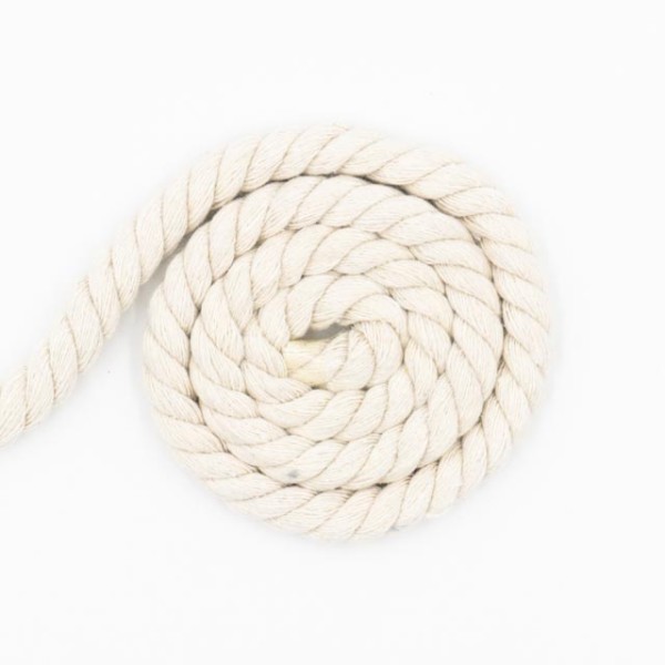 Soft Kordel 10mm gedreht ecru