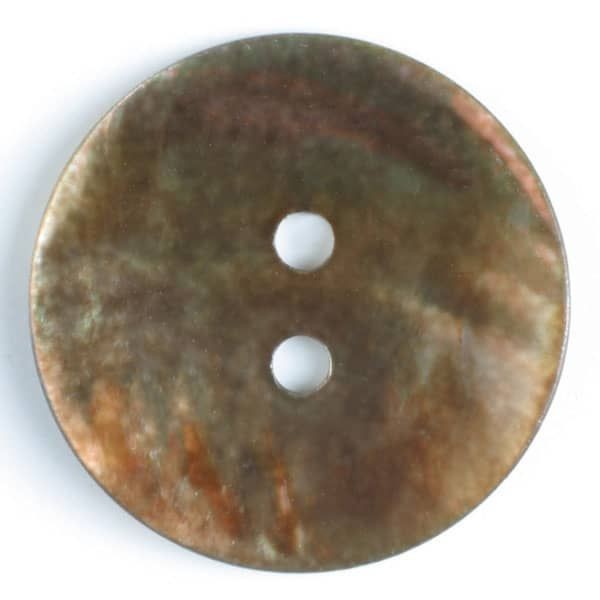 Perlmuttknopf 23mm cognac