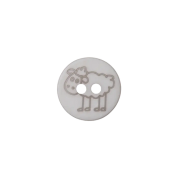 Prym Kinderknopf Schaf 15mm grau