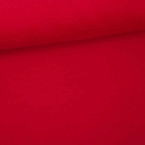 Mantelstoff Velour rot