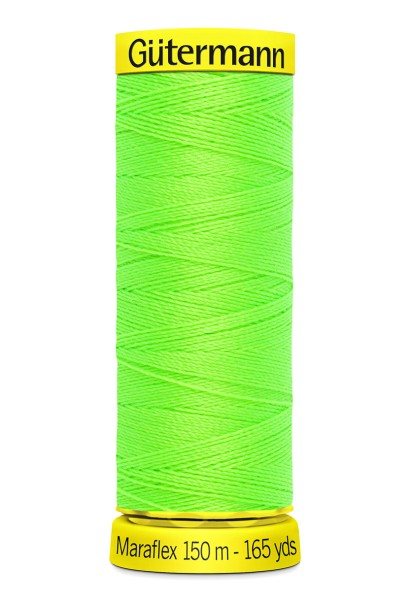 Elastisches Garn Gütermann Maraflex 150m neongrün Nr. 3853