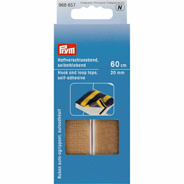 Prym Haftverschlussband selbstklebend beige 20mm