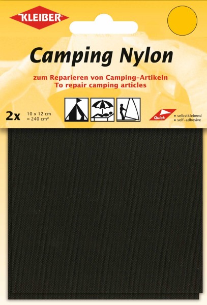 Kleiber Applikation Klebeflicken Camping Nylon braun