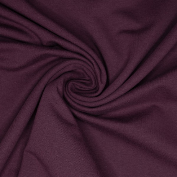 BIO Sommersweat French Terry Uni bordeaux-beere