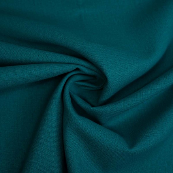 Baumwolle Webware Fahnentuch petrol