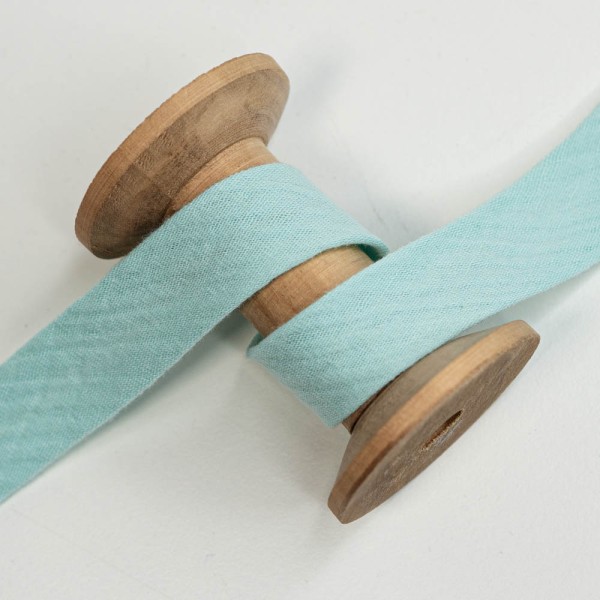 Musselin Schrägband Amelie 20mm mint hell