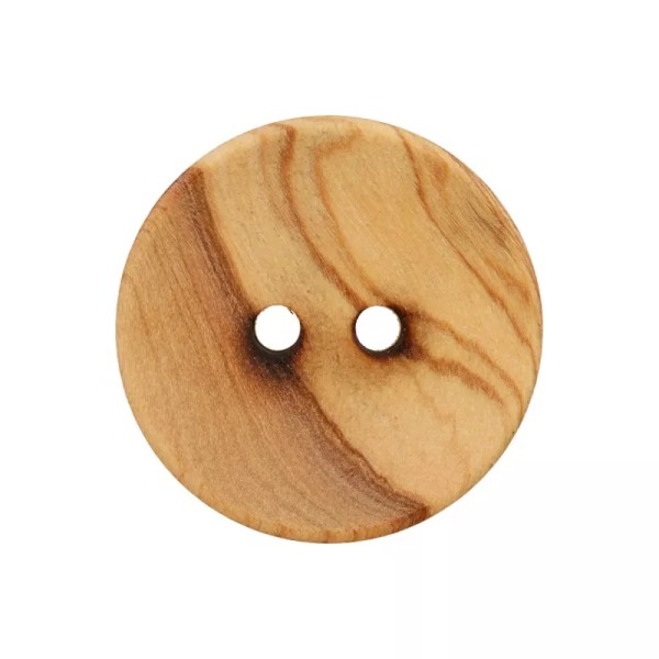 Holzknopf rund 38mm beige