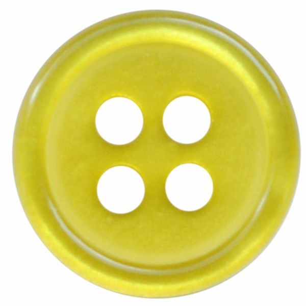 Hemd- und Blusenknopf rund 11mm senfgelb