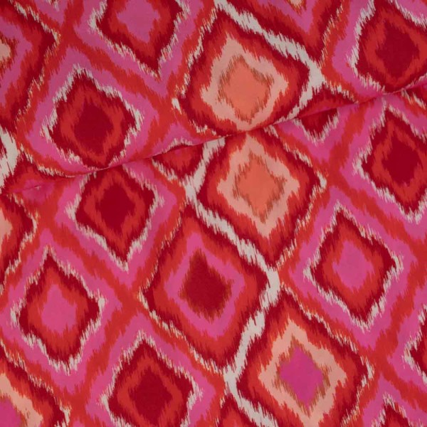 Viskosewebware Boho pink
