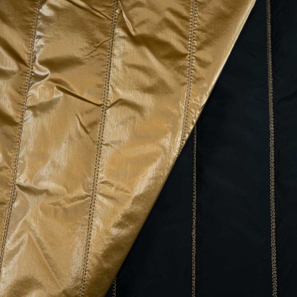 Steppstoff Premium wattiert seidenmatt senfgelb