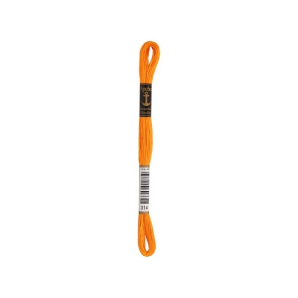 Anchor Sticktwist Garn 6-fädig rotorange hell