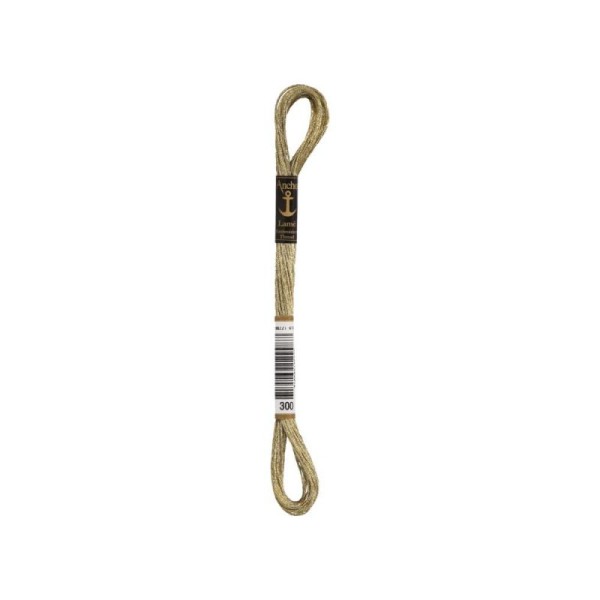 Anchor Sticktwist Garn 6-fädig metallicstick gold