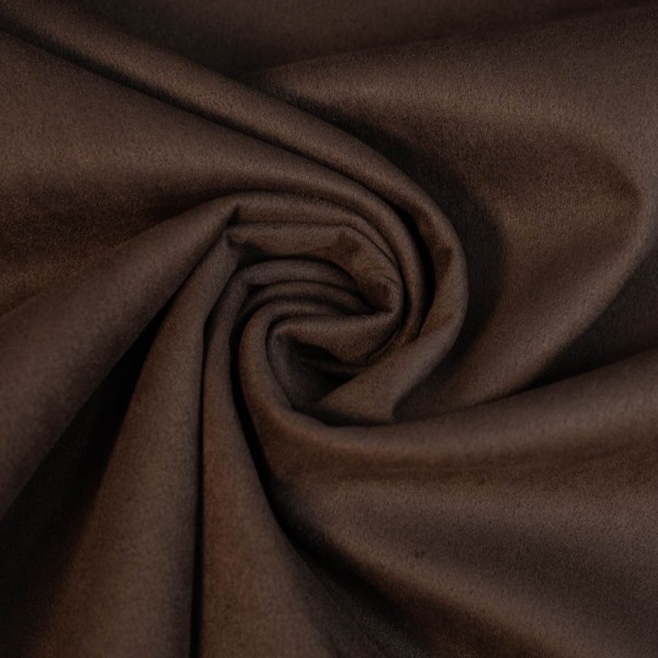 Wildlederjersey dunkelbraun