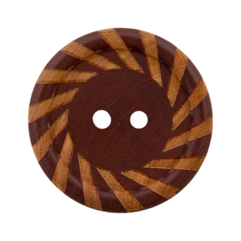 Prym Holzknopf Wirbel 28mm braun