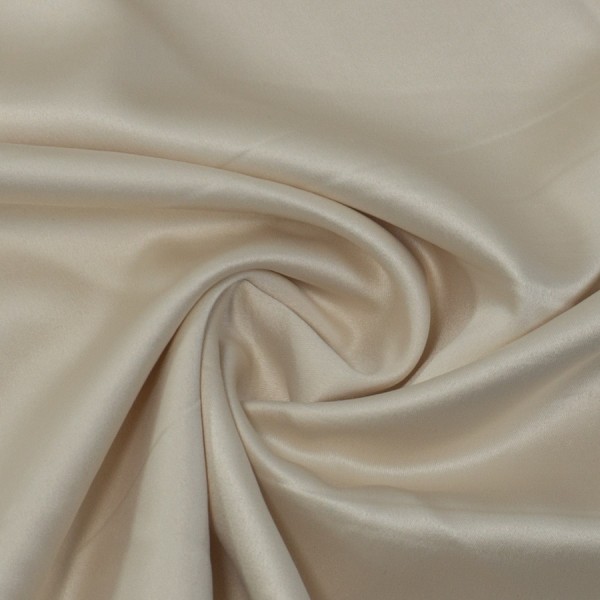 Satin Stretch Glänzend Uni vanille