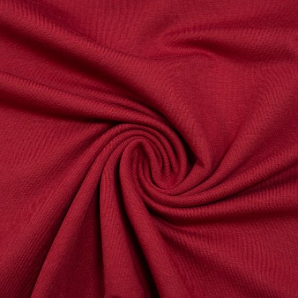BIO Sommersweat French Terry Uni bordeaux