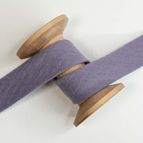 Musselin Schrägband Amelie 20mm beere hell