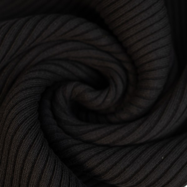 Grobstrick Bündchen schwarz