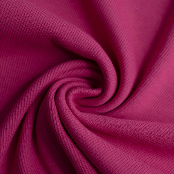 50cm Zuschnitt Ripp Bündchen fuchsia