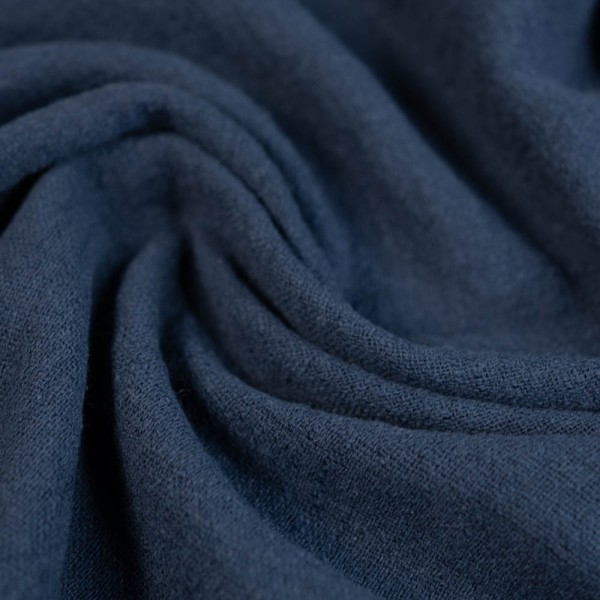 Baumwolle Leinen-Look navy