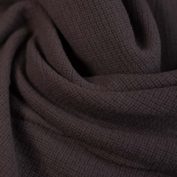 Baumwolle Strick Etamin washed braun