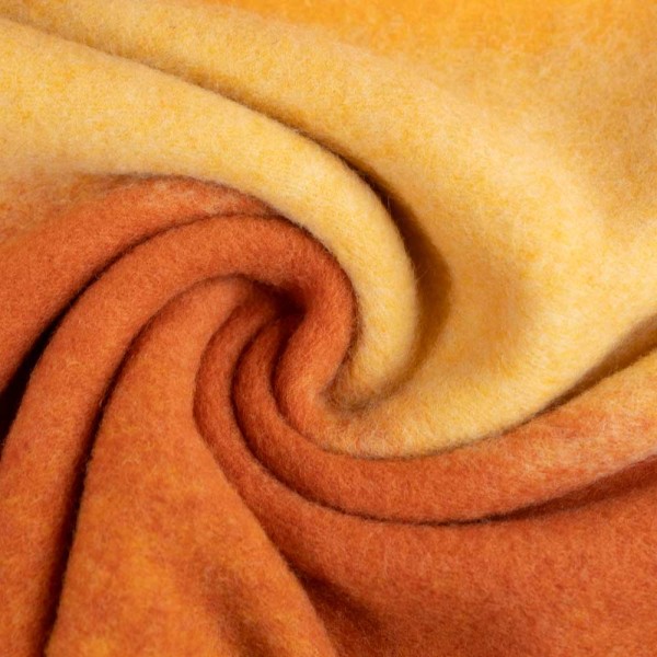 Woll Fleece flauschig Fading terra