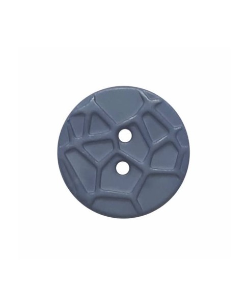 Modeknopf gemustert 13mm blau