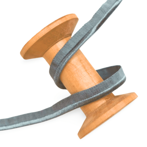 Gummi Paspelband 10mm grau