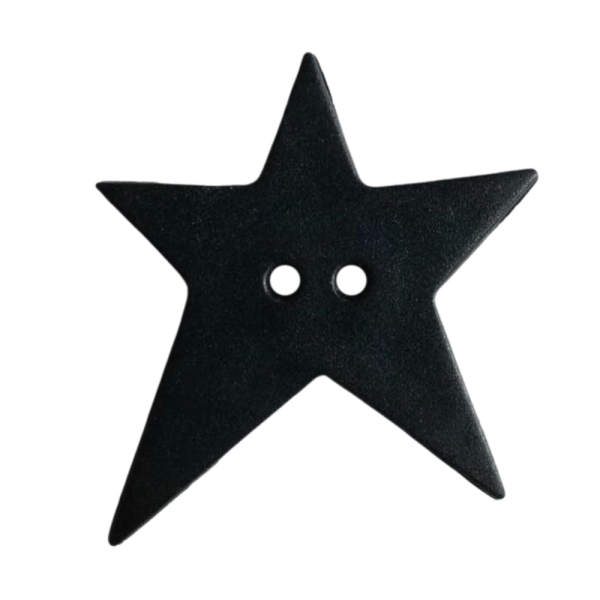 Stern-Knopf asymmetrisch dark navy