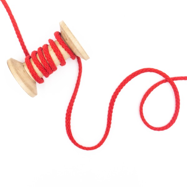 Kordel geflochten 6mm rot