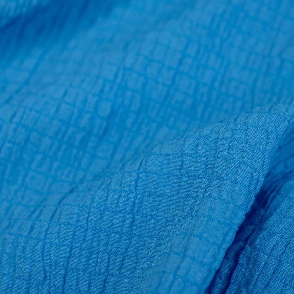 Viskose Crinkle plissiert jeansblau