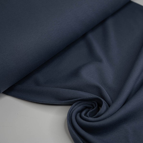 Fein-Ripp Bündchen 100cm breit dark navy