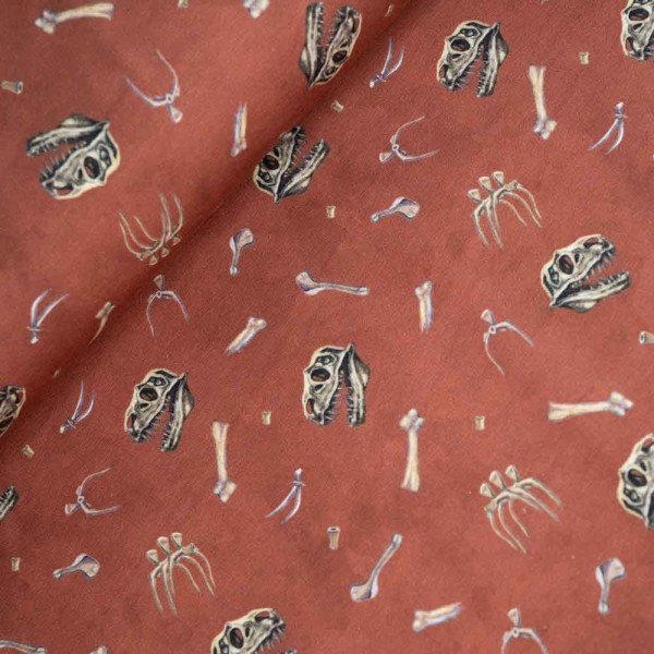 Sweat French Terry Dino Knochen terra